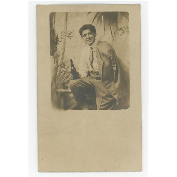 Disabled Amputee RPPC Postcard