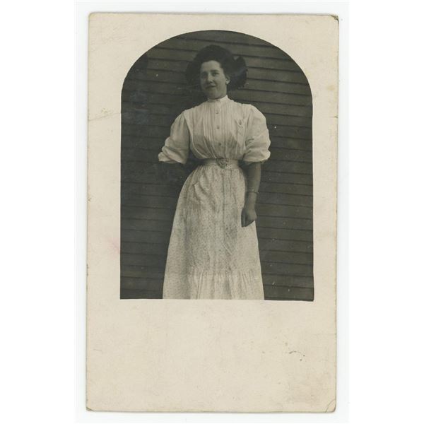 Disabled Amputee Woman RPPC Postcard