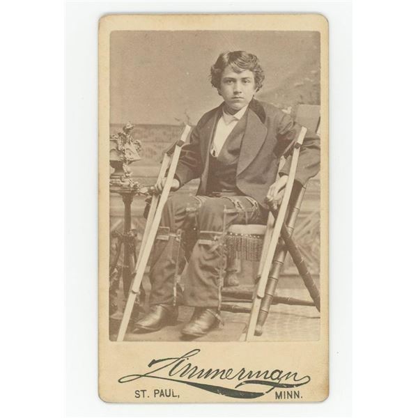 Theophilus Williams Disabled Boy CDV Photo