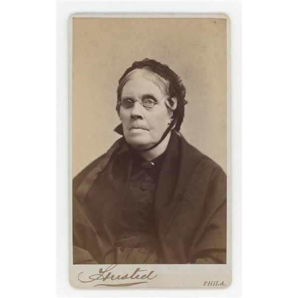 Blind Woman Missing an Eye CDV Photo