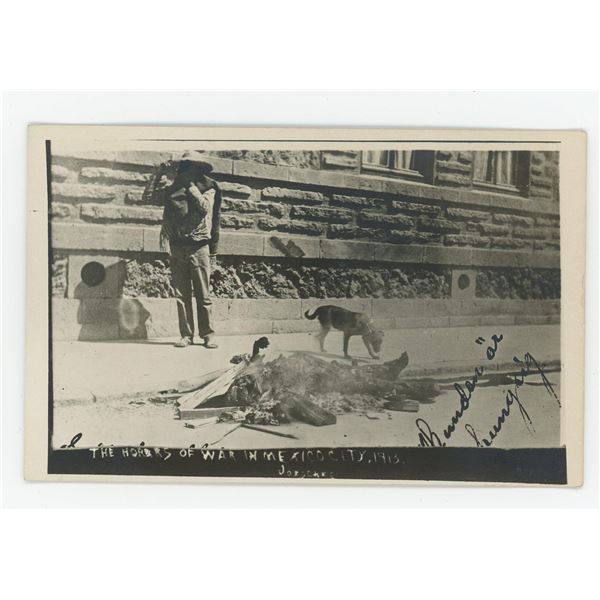 The Horrors of War Mexico City RPPC Postcard