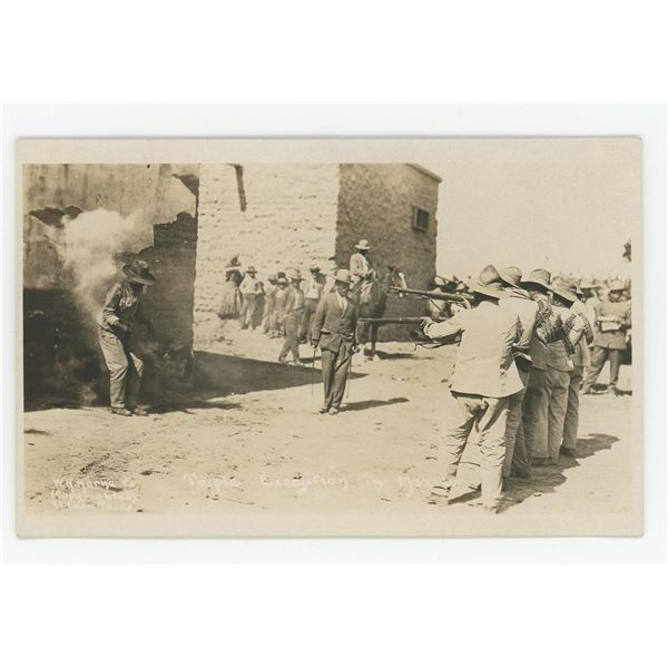 Triple Execution in Mexico RPPC Postcard