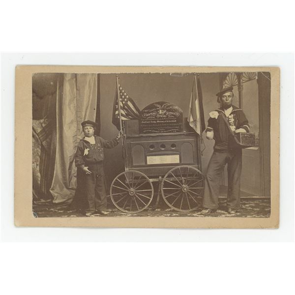 Stanton's Official Dispatch Patriotic CDV Photo