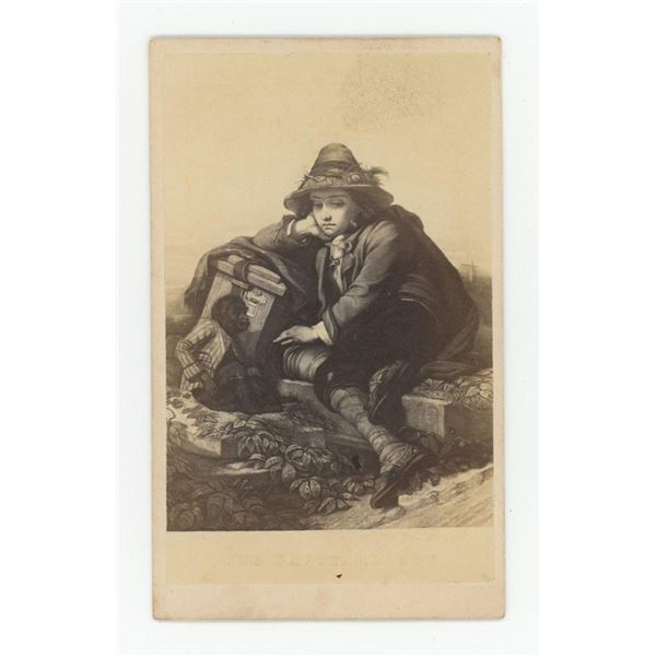 Paul Droehmer Monkey Organ Grinder CDV Photo