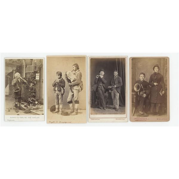 Street Musicians Occupational CDV Photos