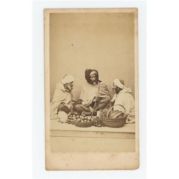 North African Islamic Algeria Merchants CDV Photo
