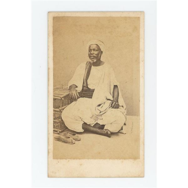 North African Islamic Algeria Merchant CDV Photo