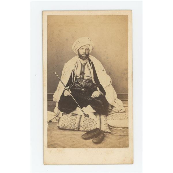 North African Islamic Algeria Merchant CDV Photo