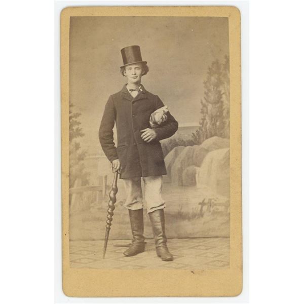 Occupational Walking Stick Cane Maker CDV Photo