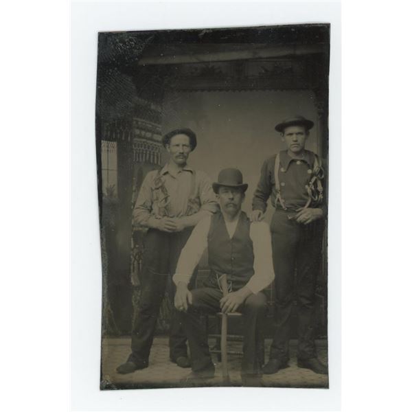 Loggers Lumberjacks Occupational Tintype Photo
