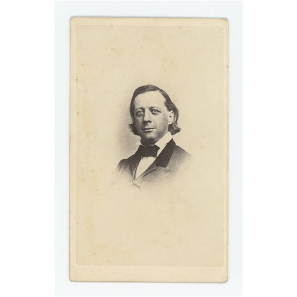 Henry Ward Beecher Signed Civil War CDV Photo