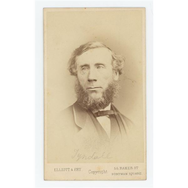 Professor John Tyndall CDV Photo