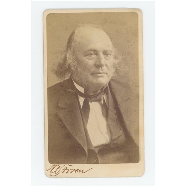 Louis Agassiz Biologist Geologist CDV Photo