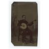 Image 1 : Occupational Banjo Player Tintype Photo