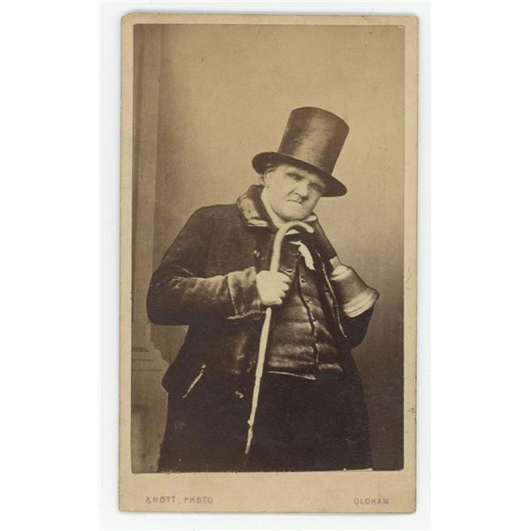 Occupational Blind Town Crier CDV Photo