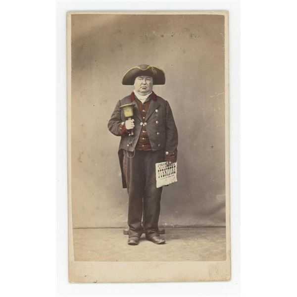 Occupational Town Crier Bellman CDV Photo