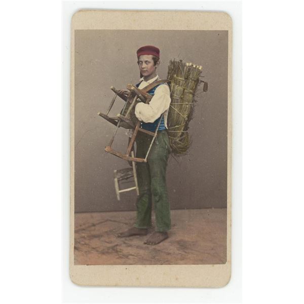 Italy Occupational Chair Caner Peddler CDV Photo