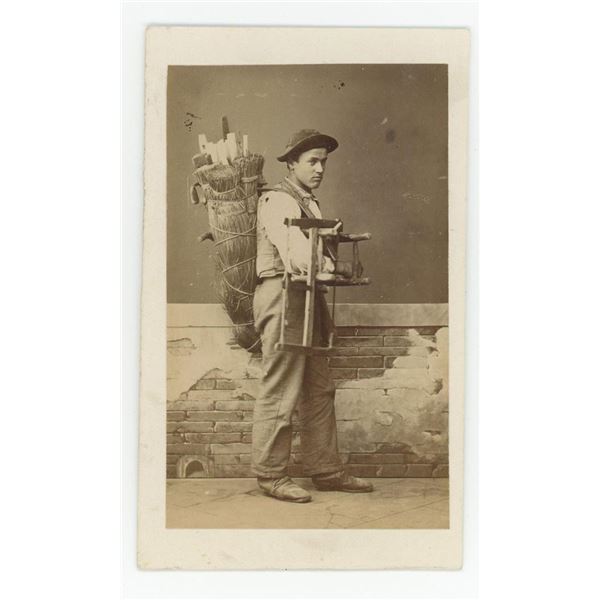 Italy Occupational Chair Caner Peddler CDV Photo