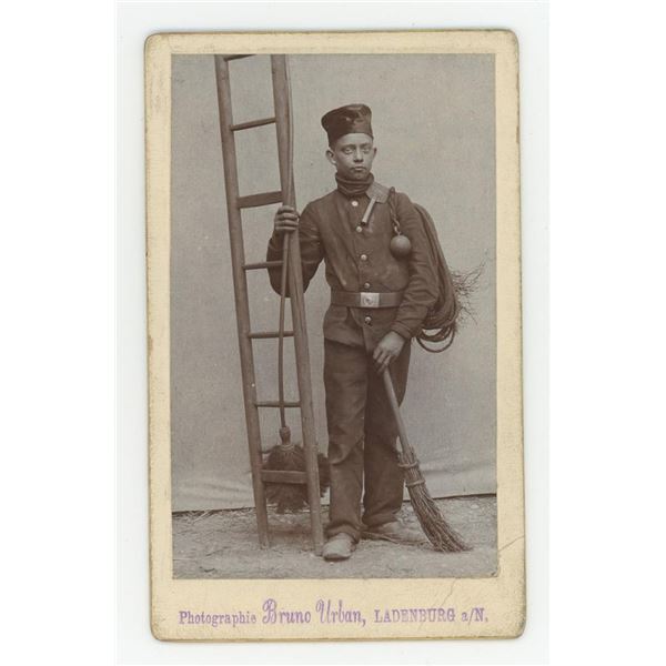 Occupational German Chimney Sweep CDV Photo