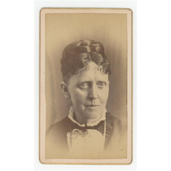 Blind Disabled Woman CDV Photo