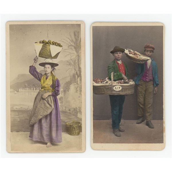 Hand Tinted German Merchants CDV Photos