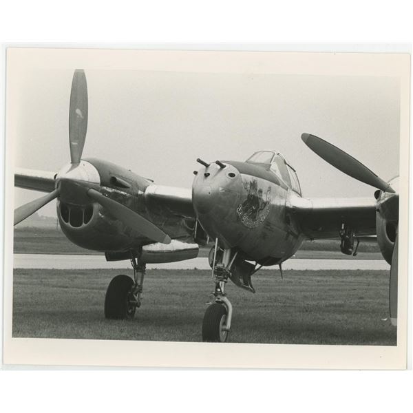 WW2 P-38 Lightning Plane Nose Art Photo