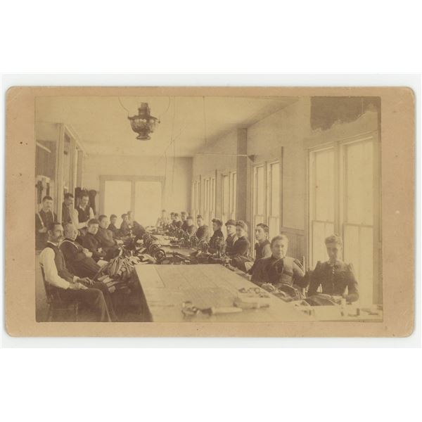 Garment Workers Factory Sewing Cabinet Photo