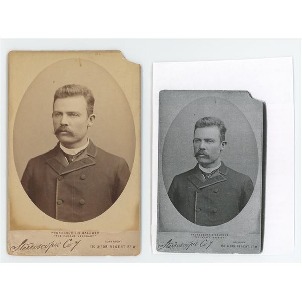 Thomas Scott Baldwin Famous Aeronaut Cabinet Photo