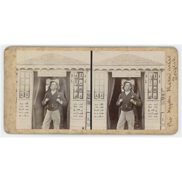 Silhouette Artist Occupational Stereoview