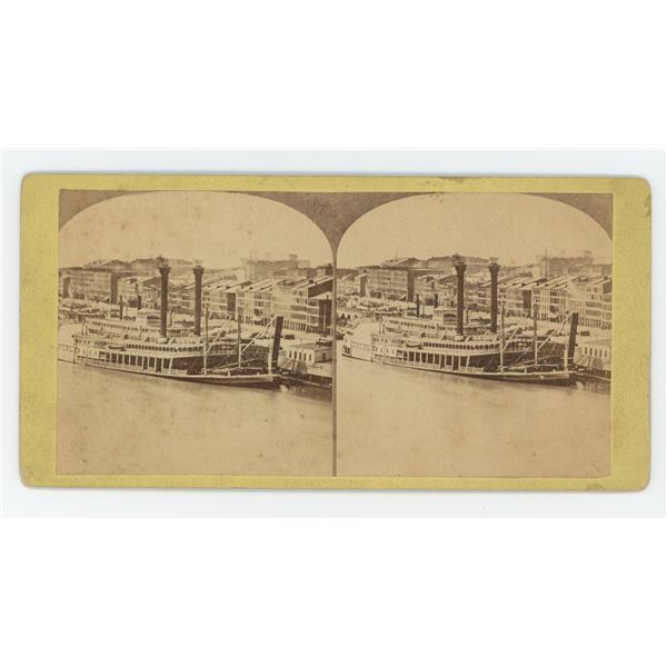Steamer Great Republic Missouri Stereoview