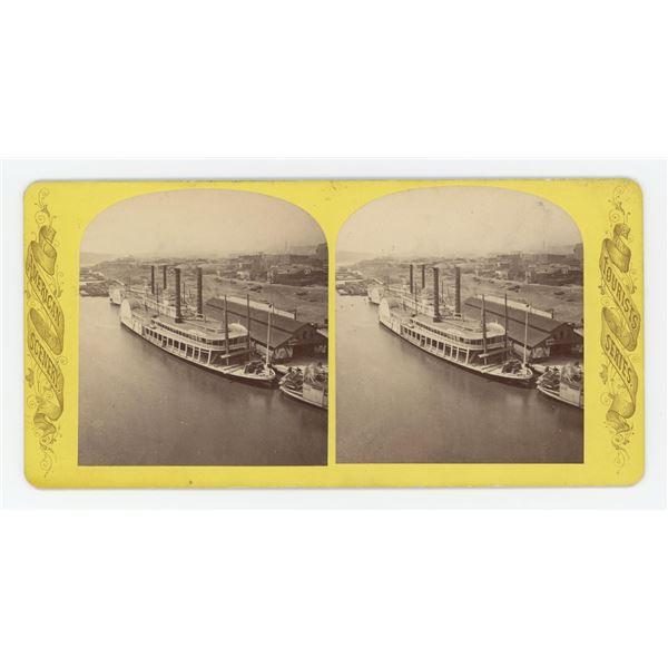 Steamer General Lytle Missouri Stereoview