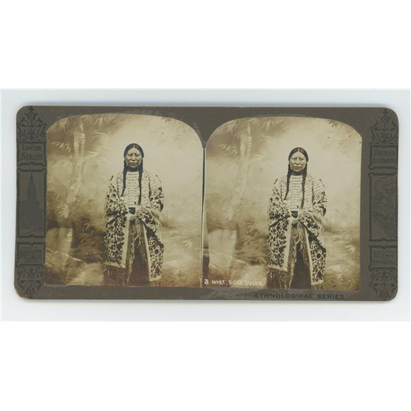 Mary Sioux Indian Squaw Stereoview