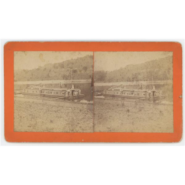 Nathan Brown Chautauqua Storeboat Stereoview