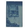 Image 1 : Children in Window Cyanotype RPPC Postcard