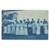 Image 1 : Female Group Cyanotype RPPC Postcard