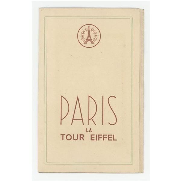 Eiffel Tower Souvenir Postcard