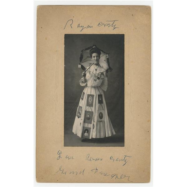 Walking Billboard Occupational Banner Lady Photo