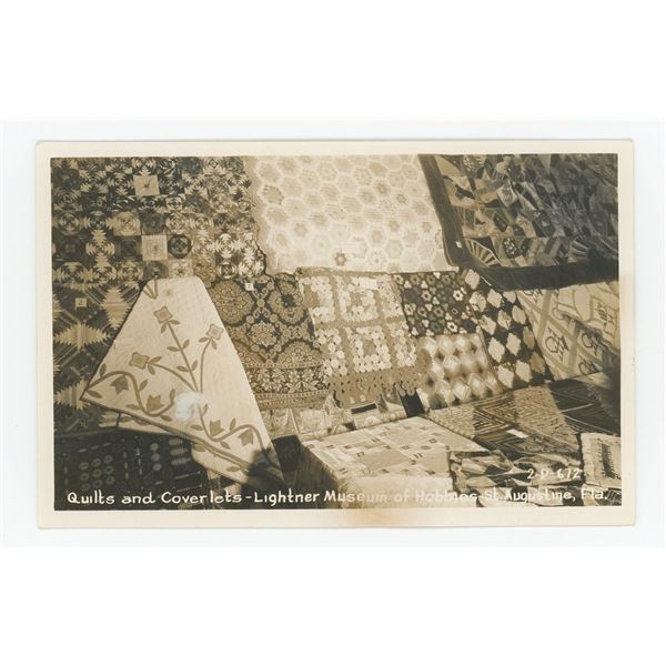 Quilts Coverlets Museum Florida Postcard