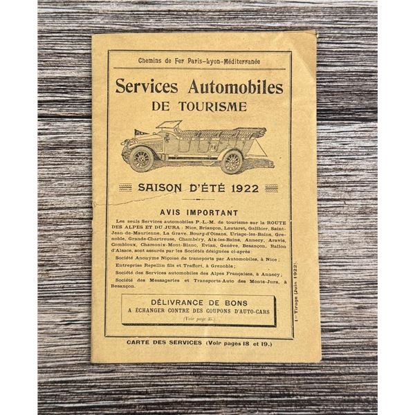 Paris Lyon Mediterranean Railway Automobile Alps