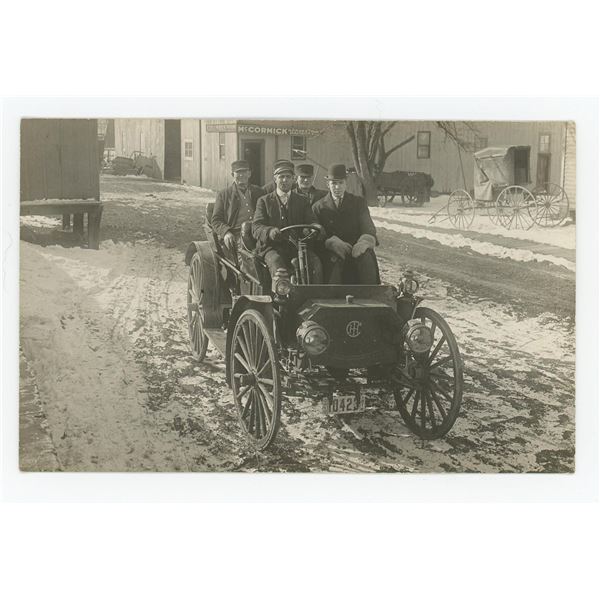 International Harvester Auto Buggy RPPC Postcard