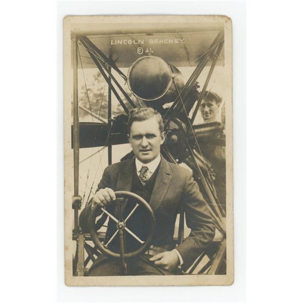 Lincoln Beachey Aviator Pilot RPPC Postcard