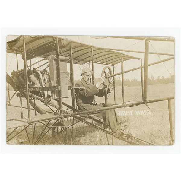 Jimmy Ward Shooting Star RPPC Postcard