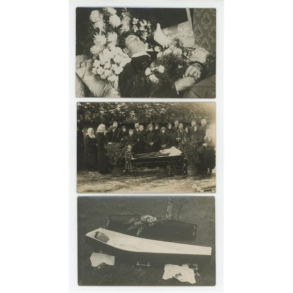 Post Mortem Funeral Burial RPPC Postcards