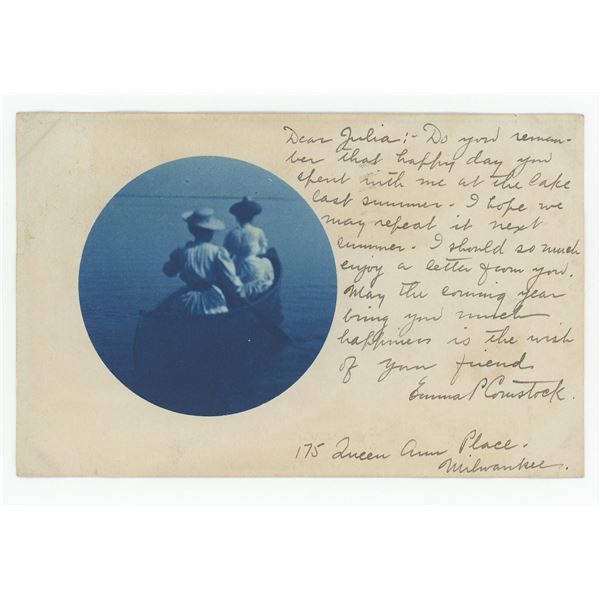 Milwaukee Wisconsin Cyanotype RPPC Postcard