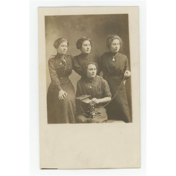 Sister Photographers RPPC Postcard