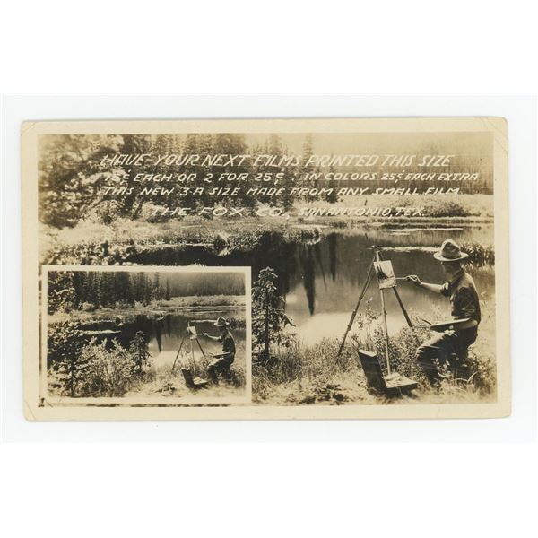 Fox Co San Antonio Texas Advertising RPPC Postcard