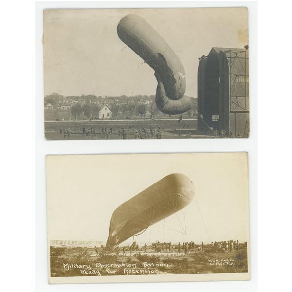 WWI WW1 Era Observation Balloons RPPC Postcards