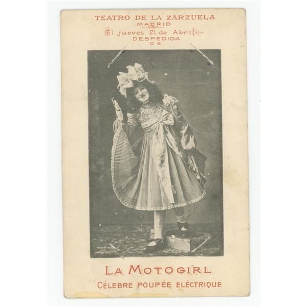 Teatro Zarzuela Madrid Automaton Postcard