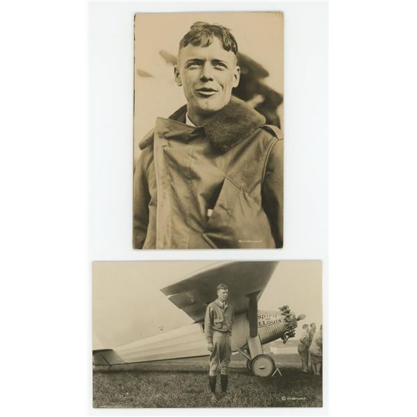 Charles Lindbergh Aviator RPPC Postcards