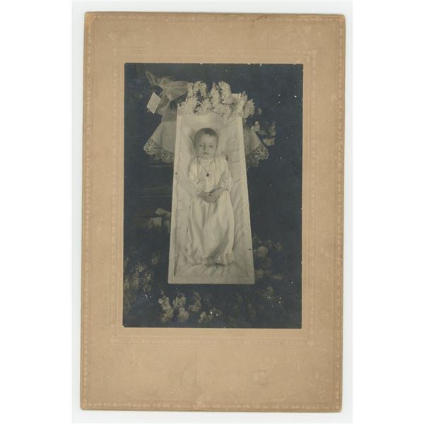 Victorian Post Mortem Baby Cabinet Card Photo